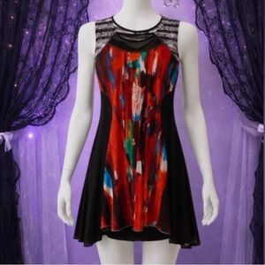 ❗️SALE❗️Papa Vancouver Vintage 1990s Whimsy Multicolor Sleeveless Mini Dress